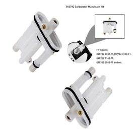 Carburetor Main Jet for 09P702 Lawn & Garden Equipment Replace 592792 09P702-0001-B1, 09P702-0115-F1, 09P702-0119-F1, 09P702-0163-F1, 09P702-0198-F1, 09P702-0205-F1