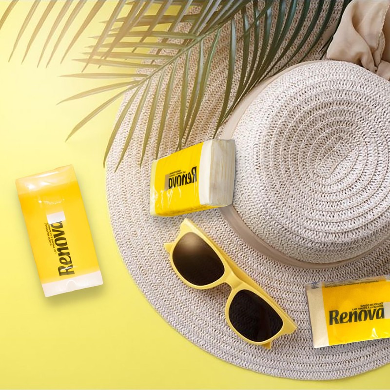 Renova Scented Pocket Tissue - 9 Tissues/Pack - 3-Ply (42