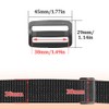 Hocansen 50PCS Plastic Black Tri-Glide Slider Adjust Buckles 38mm Slide