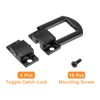 uxcell 4Pcs Toggle Catch Lock, 0.98" x 0.79" (LxW) Zinc