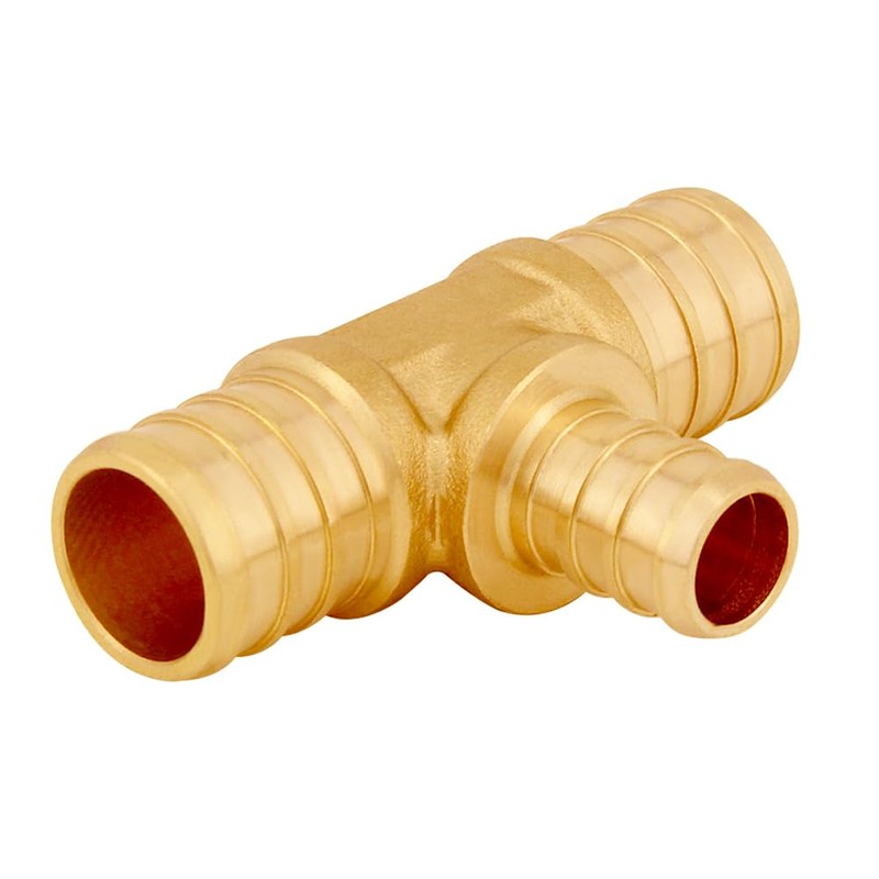 Uenede 8PCS LF Brass 3/4 to 1/2 to 3/4 Inch