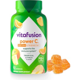 Vitafusion Extra Strength Power C GummyTropical Citrus Flavored Immune 92 Count
