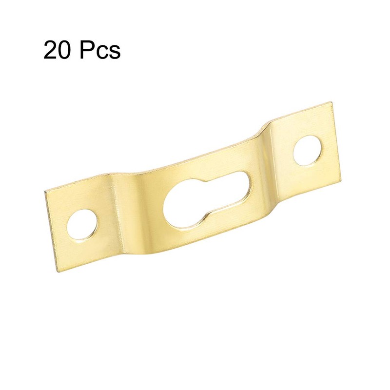 sourcing map Keyhole Hanging Plate, 40mm x 11mm Single Hole