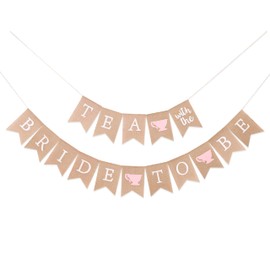 Tea Party Bridal Shower – Tea With The Bride To Bee, Banner, Banner, Bride To Be Banner, Tea Party Shower Decoraciones (té con la novia para ser)