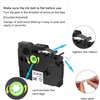 Label Tape Compatible with Brother - 2 Pack P Touch