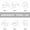 Toalla de Microfibra Cabello Rojo, Súper Absorbente Secado Rápido, Gorro