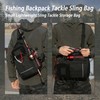 Fishing Backpack, Small Tackle Sling Storage Bag 9L Mini Tactical
