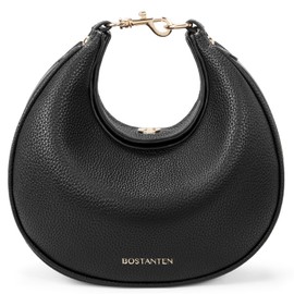 BOSTANTEN Crossbody Purse Small Crescent Shoulder Bags for Women Trendy Hobo Clutch Handbag Removable Strap Black