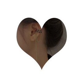 Inateannal Vintage Circle Chain Ear Cuff Earring Long Chain Ear Clip Earring Gold Tassel Chain Drop Earrings Cartilage Cuff Wrap Earrings Jewellery for Women and Girls, Alloy Steel