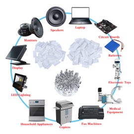 CQRobot JST XH 2.54mm Pitch 6-Pin Electronic Connectors IC Male Plugs, Female Sockets Housing and T Shape Crimp Terminal. 50 Sets/400 Pieces Wire to Board Adapter Cable Assembly.