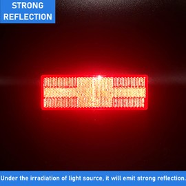 Reflector 150X50mm Self Adhesive Rectangle Safety Waterproof Stick on for Driveway Mailbox Trailer