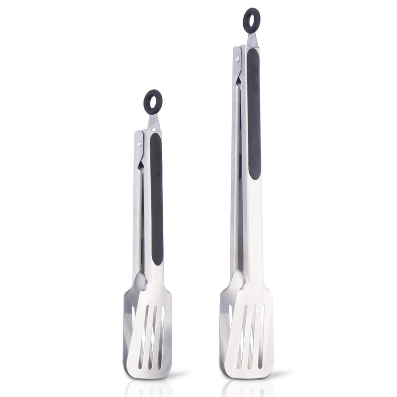 Premium 304 Stainless Steel Barbecue Turners, Heavy Duty Non-Stick BBQ