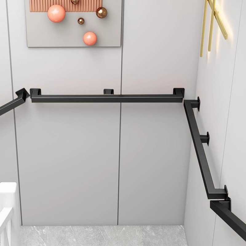 7ft Staircase Handrail for Indoor Stairs, Modern Hand Railings Grab