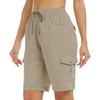MoFiz Women 10" Hiking Cargo Short Multi Pocket Outdoor Athletic