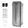 LeMotech Electrical Box, IP67 Waterproof Hinged Clear Cover Stainless Steel
