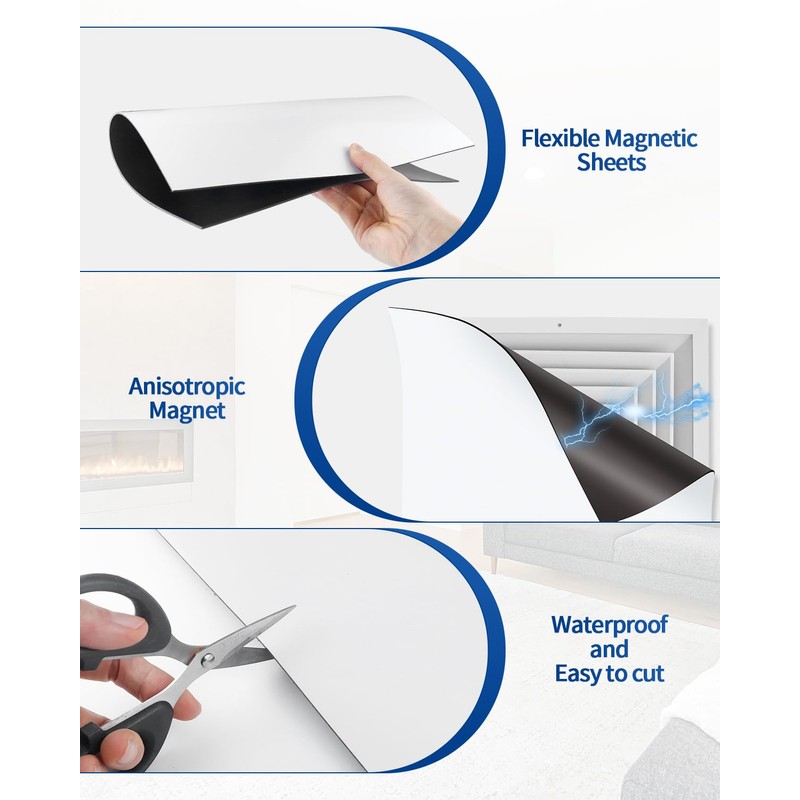 2 PCS Magnetic Vent Covers 12"X12" - Strong Magnetic Air