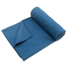 2 Pack Hot Yoga Towel Non Slip Yoga Mat Towel Non-Slip Sweat Absorbent Microfiber Towel for Hot Yoga, Pilates and Workout 72" x 26.5", Navy