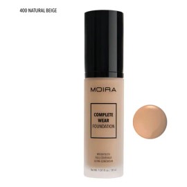 Base de maquillaje líquida Moira Complete Wear Foundation Complete Wear foundation Foundation tono natural beige - 30mL 10g