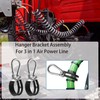 4 Pack Hanger Bracket Assembly Rubber Cushion Stainless Steel Airpower