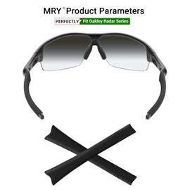 Mryok Replacement Earsocks for Oakley Radar Path Pitch Range Sunglass - Black