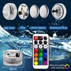 Sunnyes Mini Submersible LED Lights Remote 8Pack