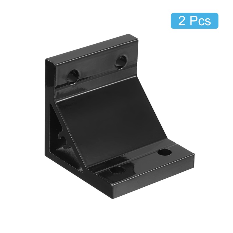 sourcing map 2Pcs 90 Degree Angle Aluminum Profile Corner Brackets,