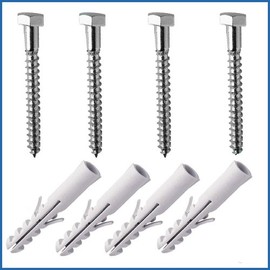 Satellite Dish Fixing Kit M8 x 50mm