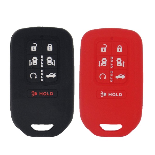 LemSa 2Pcs Rubber Silicone Key Fob Cover Remote Keyless Protector