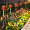 2pcs Solar Powered Windmill Garden Light Waterproof Tulip Landscape Stake