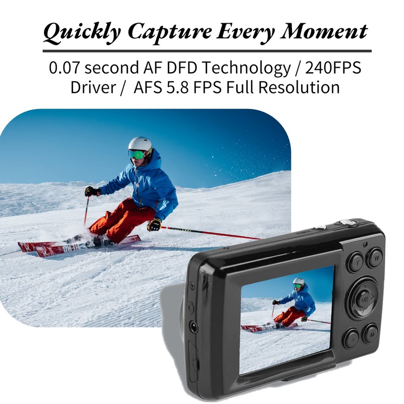 Mini Video Camera, 2.4 Inch LCD Screen, Digital Camera with
