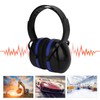 Hearing Protection Ear Muffs 24dB NRR Safety Black Blue Noise