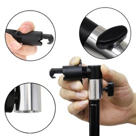 Photography Clamp Adapter, Pack of 2 Mounting Accessories for Studio Lighting, Aluminium Hot Shoe, Folding Reflector Holder for Clamp Reflector or Mounting Speedlite Flash and Screen on Light Stand