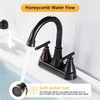 Bathroom Sink Faucet 4 Inch 2 Handle Centerset Oil Rubbed