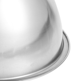Round Stainless Steel Metal Lamp Shade Cover for Outdoor Use - Waterproof Light Fixture Shade for Factory and Industrial Decor 5.7 X 5.7 X 3.93 Inches