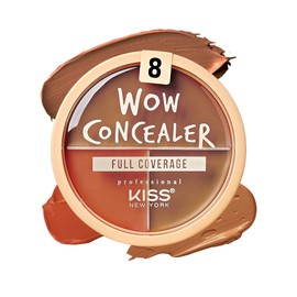 KISS NEW YORK Professional WOW Concealer, Lightweight & Long Lasting, 2 Concealer & 1 Corrector from Tattoo, Scar to Dark Circle Cover, High Coverage for Full Body & Face Makeup