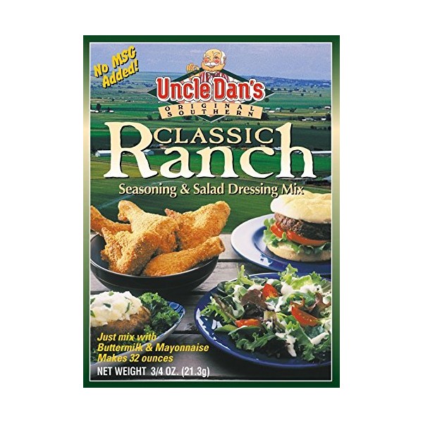 Uncle Dan's Dips, Seasonings and Salad Dressings Mix Packets - Ranch - For the Perfect Homemade Flavor in Your Dry Rubs, Pasta Sauces & Marinades | Twin Pack