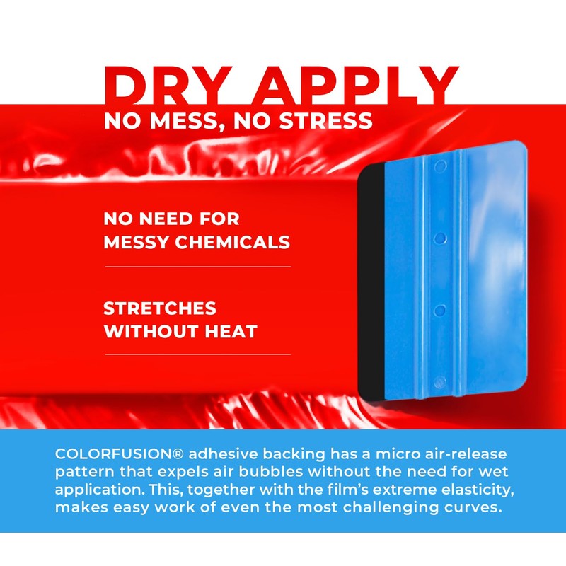 ColorFusion PPF by VViViD, Gloss Ultra Red Dry Apply PPF