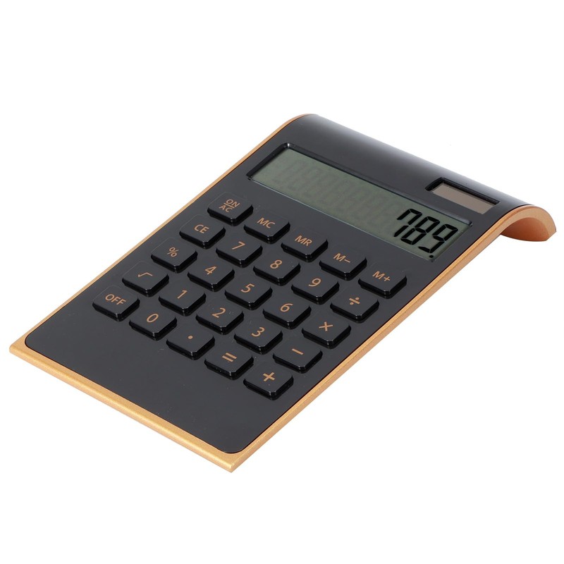 Ultra Thin Solar Power Calculator, 10-Digit Calculator Small with Tilting