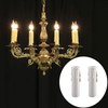 Chandelier Candle Sleeves, ECUDIS E12 Candle Socket Covers, 4 Inch