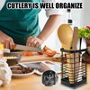 Kitchen Utensils Storage, Cutlery Basket, Stainless Steel Kitchen Utensil Holder