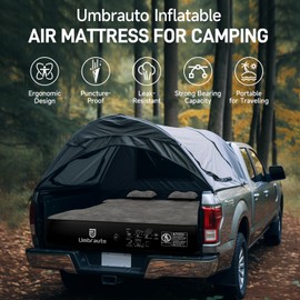 Umbrauto Air Mattress for 6-6.5 ft Full-Size Standard Truck Beds, Inflatable Truck Tent Airbed with Pump, Carry Bag and Repair Patch