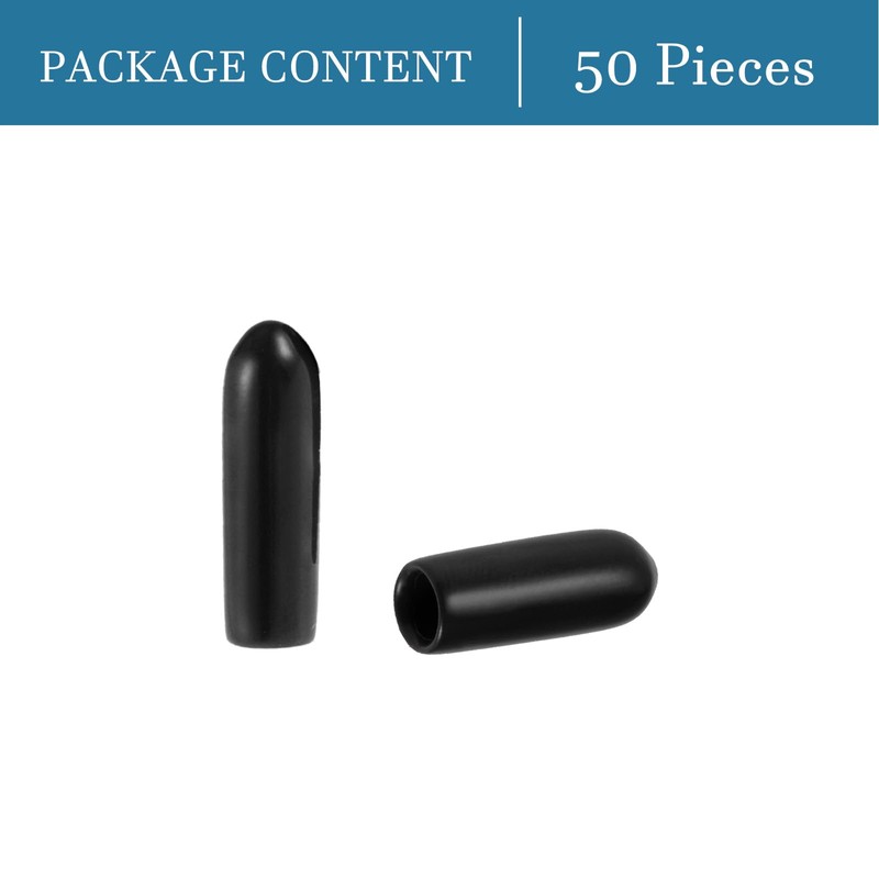 QUARKZMAN 6mm Screw Thread Protector x 50pcs Flexible Waterproof Rubber