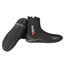 ZCCO 5mm Neoprene Diving Boots with Anti-Slip Sole - Water Sport Boots for Men and Women - Snorkeling, Scuba Diving, Surfing, Rafting, Windsurfing (QSX2-9)
