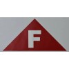 Buildingsigns.com State Truss Construction Sign-F Triangular (RED,Sticker,1