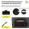 Aftermarket Radio Wiring Adapter Compatible with Hyundai 2015-2020/Kia 2016-2020, 16Pin