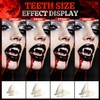 4 Pairs Vampire Teeth for Cosplay 4 Size Fake Fangs