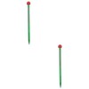 GLEAVI 2pcs Soil Thermometer Built Glass Rod to Portable Garden