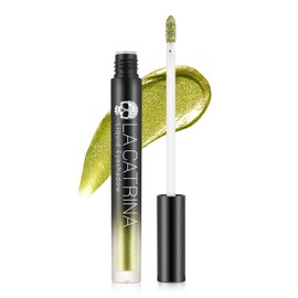 DE'LANCI Green Glitter Liquid Eye Shadow, Bright Glitter Eye Make-Up, Long-Lasting Glitter Metallic Eyeshadow, Suitable for Sensitive Eyes, Quick Drying, Non-Fading, Vegan #09