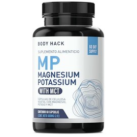 Citrato de Magnesio + Citrato de Potasio| Cápsulas sin rellenos | Vegano | Citrate Magnesium + Potassium Citrate-60 cápsulas