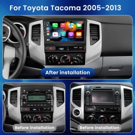 Unbranded For Toyota Tacoma 2005-2013 Android 12.0 Car Stereo Radio Apple CarPlay GPS WiFi